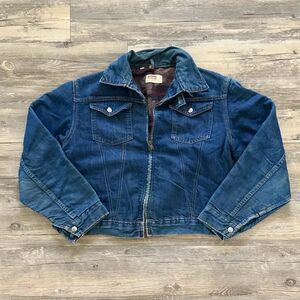 Vintage 50s Montgomery Ward 101 Blanket Lined Denim Jacket Size 42